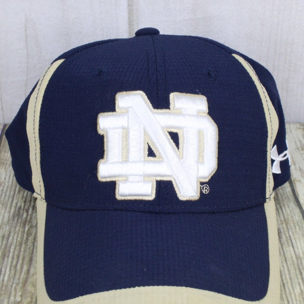 Under Armour Blue Notre Dame Football Fighting Irish Adjustable Hat Cap - Picture 10 of 10